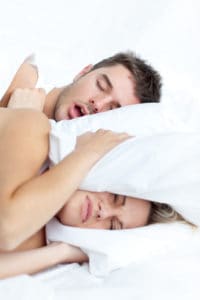 trouble sleeping from snoring